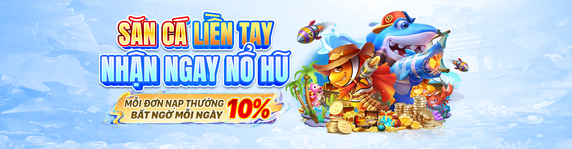 Trò chơi bắn cá tại CASINO BL555 với chủ đề đại dương, cá vàng và tiền thưởng lớn.